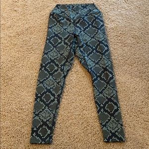 Balance Athletica Green Snake leggings